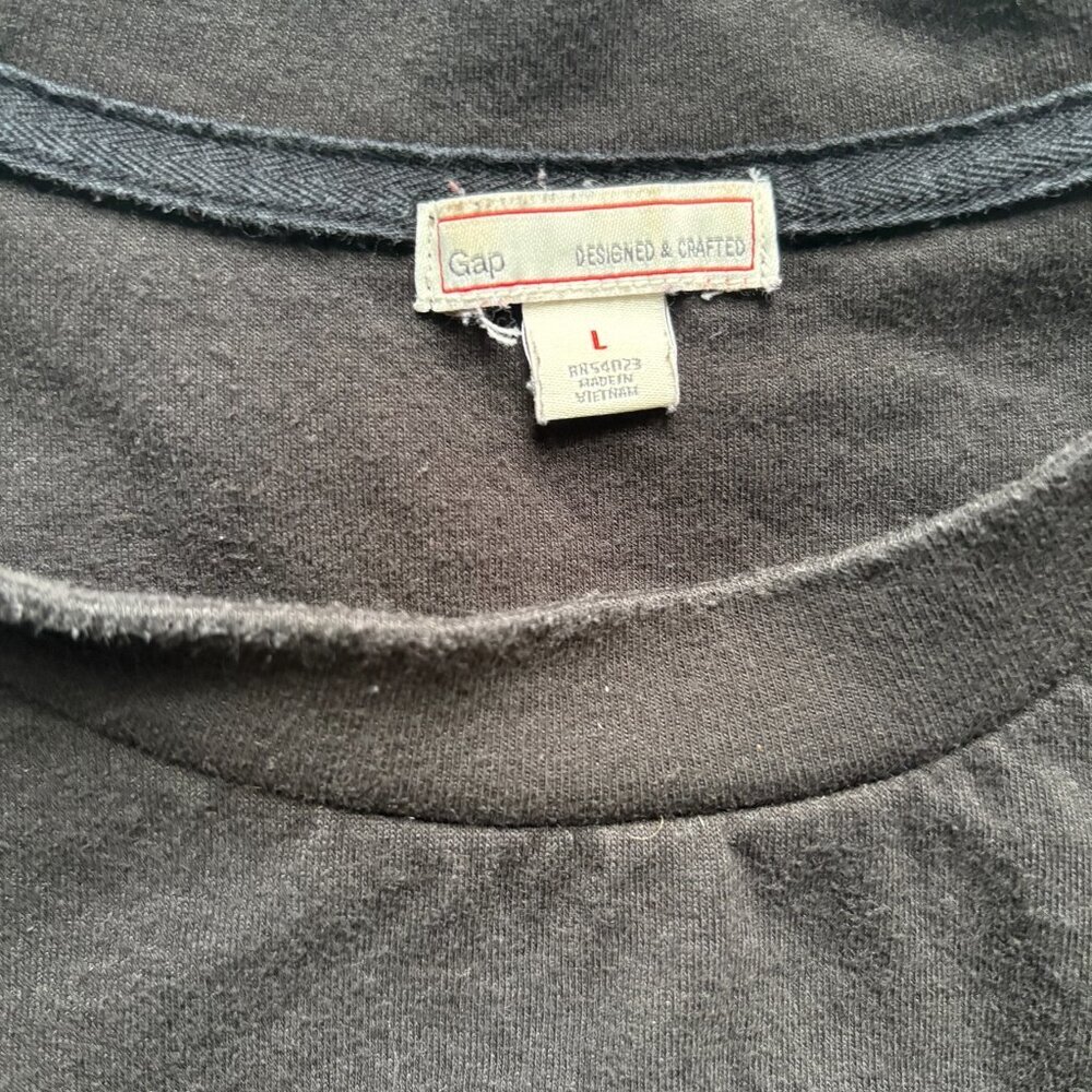 Womens Gap L/S Colorblock Top Size L - Picture 3 of 8